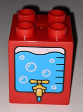 Lego Duplo 2 x 2 x 2 tijolo vermelho com refrigerador de água peça padrão peça RARA HTF EXCELENTE ESTADO USADO comprar usado  Enviando para Brazil
