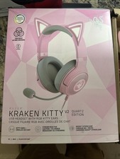 Fone de Ouvido Razer Kraken Kitty V2 USB Com Fio RGB Quartzo Rosa Testado/Funcionando comprar usado  Enviando para Brazil