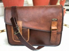 Novos Projetos Feminina Vintage 15" Couro ombro carteiro Clássica, satchel comprar usado  Enviando para Brazil