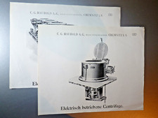 Prospektblatt Haubold centrifuge zentrifuge Chemnitz antik werbung comprar usado  Enviando para Brazil