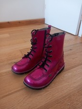 Kickers pink patent for sale  NEW ROMNEY