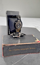 Kodak No. Câmera de fole de filme 2C dobrável autografada brownie antiga A-120. comprar usado  Enviando para Brazil