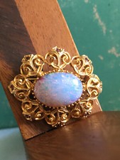 Broche vintage dorée d'occasion  Besançon
