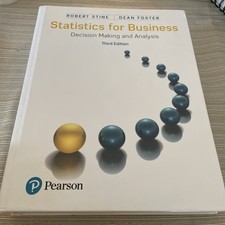 Statistics for Business: Decision - Hardcover, by Stine Robert; Foster Very Good comprar usado  Enviando para Brazil