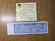 Banconota lire 5000 usato  Beinasco