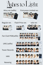 Cartões fotográficos oficiais e POB do álbum "Ashes to Light" do Japão ATEEZ, usado comprar usado  Enviando para Brazil