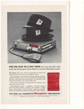 Usado, Fevereiro 1959 Nat Geo anúncio impresso vintage - Máquina de ditado Dictaphone Time-Master comprar usado  Enviando para Brazil