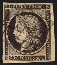 Cérès 1849 20c d'occasion  Aurillac
