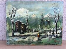 Quadro vintage nevicata usato  Villaricca