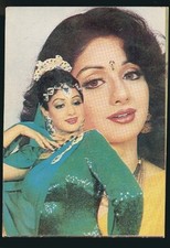 Atriz de Bollywood Sridevi. Sri Devi. Cartão postal raro. comprar usado  Enviando para Brazil