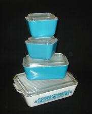 PYREX - 8 peças Geladeira HORIZON BLUE, conjunto de tampa - #501, 502, 503 comprar usado  Enviando para Brazil