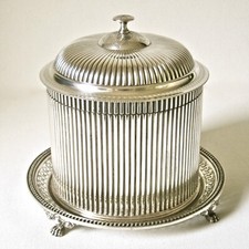 Antiga caixa de biscoito prata placa Inglaterra final dos anos 1800 comprar usado  Enviando para Brazil