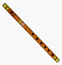 Instrumento musical feito à mão flauta de bambu Bansuri sopro indiano, escala B 14" comprar usado  Enviando para Brazil
