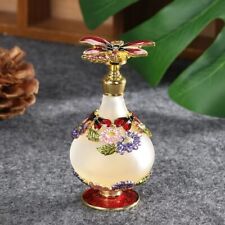 Usado, Vintage Royal frasco de vidro perfume vermelho cristal antigo recarregável metal vazio comprar usado  Enviando para Brazil