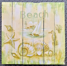 Beach wooden painting for sale Beach wooden painting for sale  FRINTON-ON-SEA