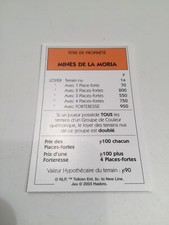 Carte mines moria d'occasion Carte mines moria d'occasion  Vendin-le-Vieil
