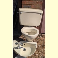 cream bathroom sink for sale  LITTLEHAMPTON