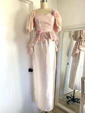 Vestido de formatura vintage anos 80 feminino não usado/danificado rosa tafetá LEIA comprar usado  Enviando para Brazil