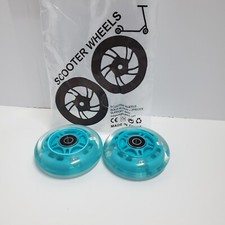 Rodas de 100 mm para a scooter Razor Kick, cubo azul roda transparente acende comprar usado  Enviando para Brazil