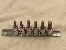 Vanádio cromado sem marca 6 peças 3/8" Dr SAE Hex Allen 3/8,5/16,1/4,7/32,3/16,5/32 comprar usado  Enviando para Brazil