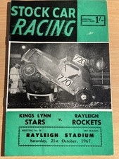 Stock car programme for sale  BURTON-ON-TRENT