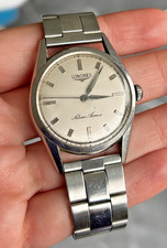 Relógio masculino de aço inoxidável Longines pulseira de flecha de prata. comprar usado  Enviando para Brazil