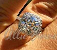 3.21ct moissanite halo for sale  Franklin Park