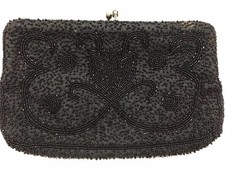 Black beaded evening for sale  Cocoa