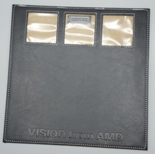 Mousepad executivo Alicia Klein preto couro sintético em relevo logotipo AMD Vision AK1 comprar usado  Enviando para Brazil