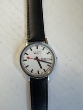 Mondaine watch black for sale  MANCHESTER