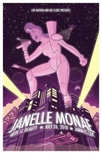 Cartaz de concerto 2018 Janelle Monae impressão arte de parede tamanho 10x15 polegadas, usado comprar usado  Enviando para Brazil