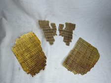 Conjunto de fragmentos de papiro bíblico 3 peças, São João, epístola paulina, revelações comprar usado  Enviando para Brazil