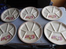 Assiettes fondue décorées d'occasion  Thourotte