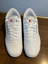 Zapatillas deportivas clásicas Reebok para mujer ~ cuero ~ blanco ~ talla 10 segunda mano  Embacar hacia Argentina