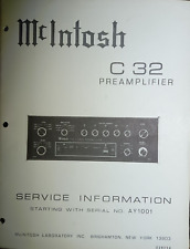 Mcintosh 104 am1001 for sale  Brighton