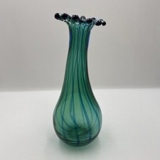 Green glass vase for sale  LIVERPOOL