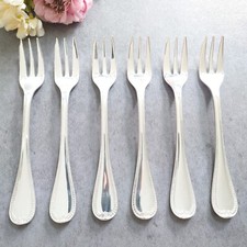 Garfo para bolo Christofle Malmaison 6 peças talheres prata excelente comprar usado  Enviando para Brazil