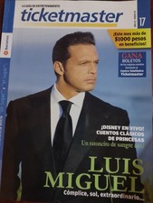 LUIS MIGUEL TICKETMASTER MEXICAN MAGAZINE SPANISH 2009 comprar usado  Enviando para Brazil