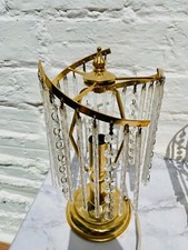 Abajur de mesa vintage Boudoir, ouro, latão, lustre, luz, francês, redemoinho comprar usado  Enviando para Brazil