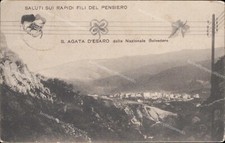 ai199 cartolina s.agata d'esaro saluti rapidi fili  provincia di cosenza na sprzedaż ai199 cartolina s.agata d'esaro saluti rapidi fili  provincia di cosenza na sprzedaż  Wysyłka do Poland