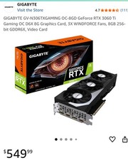 Gigabyte n306txgaming 8gd for sale  Streamwood