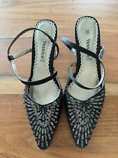 Slingpumps schwarz pailetten gebraucht kaufen  Deutschland