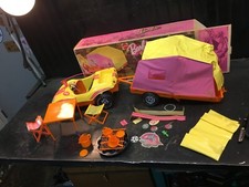 Usado, Antigo 1973 Barbie Goin' Camping Conjunto 8669 com Caixa Original Breezy Buggy Tent Trailer comprar usado  Enviando para Brazil