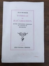 Tombeau jean giraudoux d'occasion Tombeau jean giraudoux d'occasion  Lunel