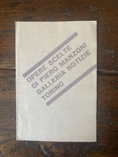 Manzoni piero opere usato  Cormano