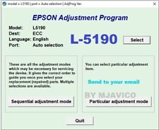 Reset Epson L5190, L5196✅Waste ink pad counter reset- Unlimited 1Pc, email⭐⭐⭐⭐⭐ comprar usado  Enviando para Brazil