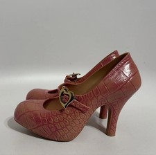 Salto Mary Jane vintage Vivienne Westwood X Melissa rosa crocodilo borracha em relevo 39 comprar usado  Enviando para Brazil