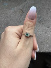 Anello smeraldo diamanti usato  Roma