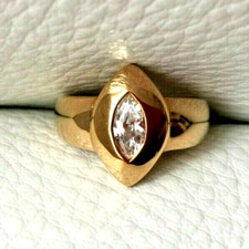 Bague plaqué pierre d'occasion  Paris XV