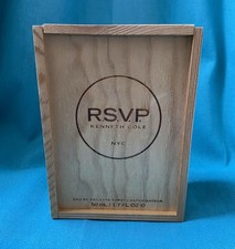 Kenneth Cole RSVP 50 ml Caja de madera para presentación de almacenamiento de exhibición para después del afeitado  segunda mano  Embacar hacia Mexico